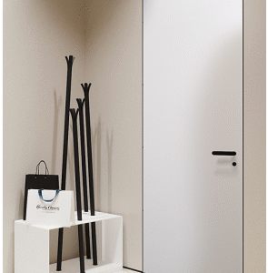 Arvika Polar White Modern Interior Frameless Door by Belldinni